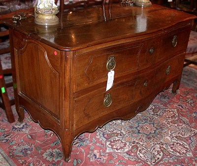Lot 450 - Provincial Louis XV Style Walnut Commode