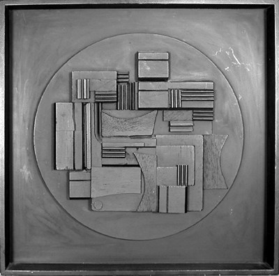 Lot 321 - Louise Nevelson FULL MOON Black polyester...