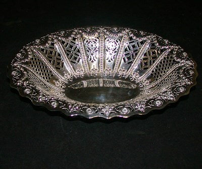 Lot 494 - Continental Silver Reticulated Bread Basket...