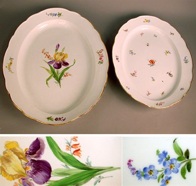 Lot 442 - Two Meissen Gilt and Floral Decorated...