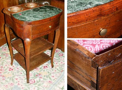Lot 718 - Provincial Louis XV Style Marble Inset...