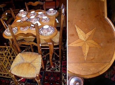 Lot 392 - Provincial Louis XV Style Fruitwood Games...