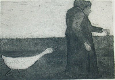 Lot 316 - Paula Modersohn-Becker DIE FRAU MIT DER GANS...