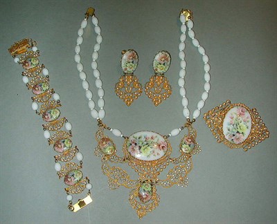 Lot 457 - Miriam Haskell Victorian Suite 1950s...