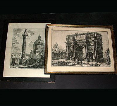 Lot 182 - G. B. Piranesi [VIEWS OF ROME] Two engravings....