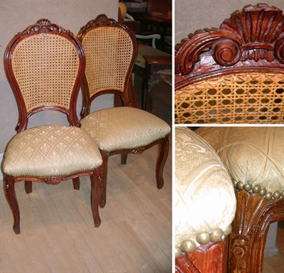 Lot 451 - Set of Eight Louis XV Style Upholstered...