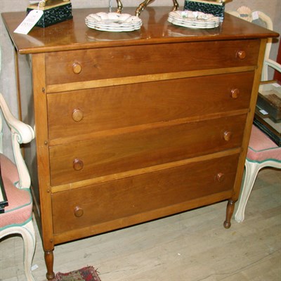 Lot 637 - Shaker Style Maple Chest of Drawers...