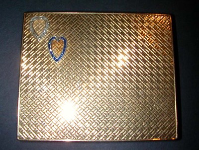 Lot 235 - Gold Cigarette Case 14 kt. yellow gold, of...