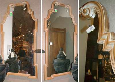 Lot 602 - Pair of George II Style Fruitwood Mirrors
