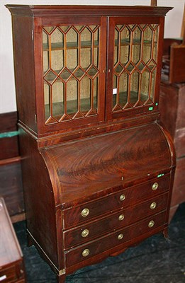 Lot 323 - Federal Inlaid Mahogany Cylinder Desk and...