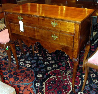 Lot 270 - Queen Anne Maple High Chest Bottom The...