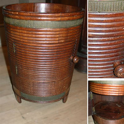 Lot 756 - Georgian Style Mahogany Bucket-Form Side Cabinet
