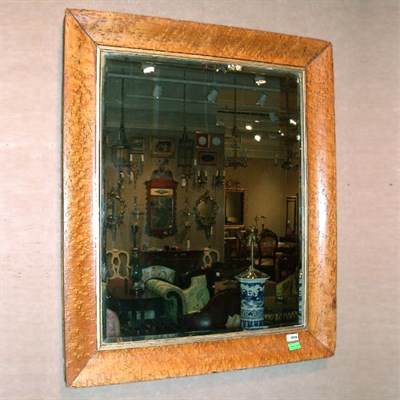 Lot 733 - Victorian Bird's-Eye Maple Mirror