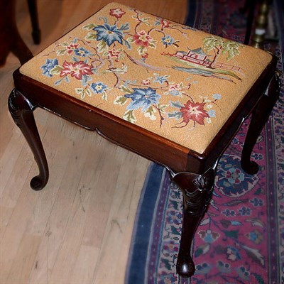 Lot 730 - George I Style Needlepoint Upholstered...