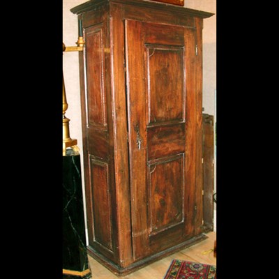 Lot 398 - Provincial Louis XV Style Oak Armoire
