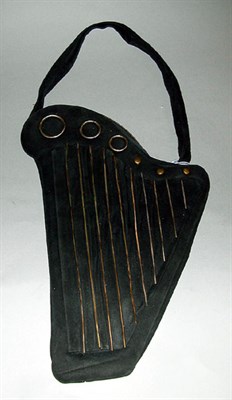 Lot 343 - Midnight Blue Harp Handbag Probably Anne-Marie,...