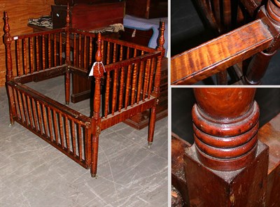 Lot 371 - Federal Maple Crib 19th Century Of rectangular...