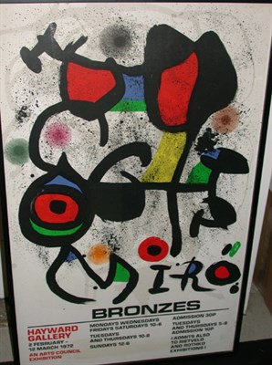 Lot 147 - Joan Miro "MIRO BRONZES" EXHIBITION 1972 Color...