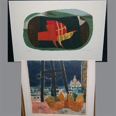 Lot 164 - Max Papart COMPOSITION Color aquatint, signed...