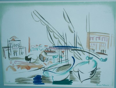 Lot 181 - After Raoul Dufy [HARBOR SCENE] Color...