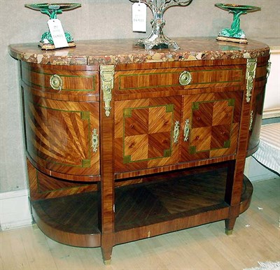 Lot 607 - Louis XVI Style Gilt-Bronze Mounted Marquetry...
