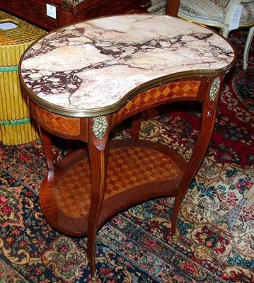 Lot 304 - Louis XV Style Mahogany and Parquetry Side...