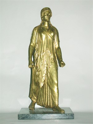Lot 314 - Gilt-Bronze Figure of a Khouros The standing...