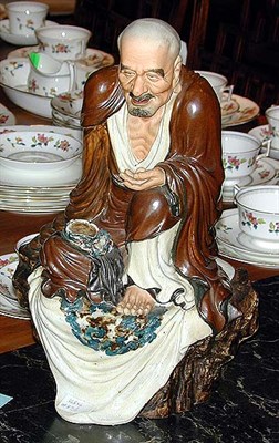Lot 181 - Pair of Japanese Porcelain Figures of Deities