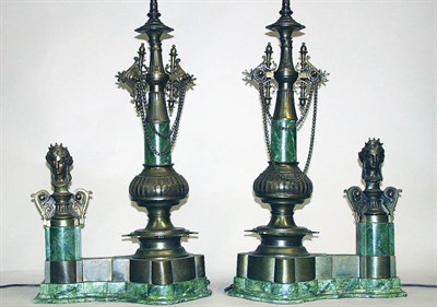 Lot 597 - Pair of Continental Gilt-Metal and Composition...