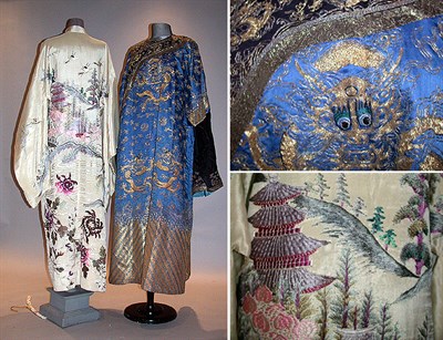 Lot 519 - Two Embroidered Asian Robes Chinese and...