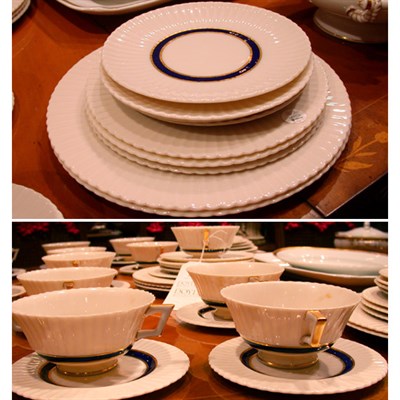 Lot 382 - Assembled Lenox Porcelain Gilt Decorated...