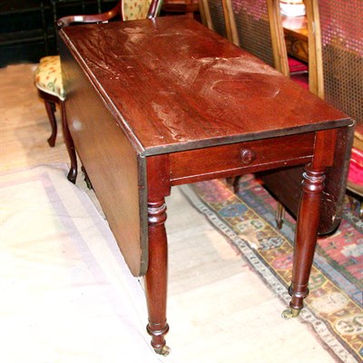Lot 376 - Victorian Mahogany Drop-Leaf Table