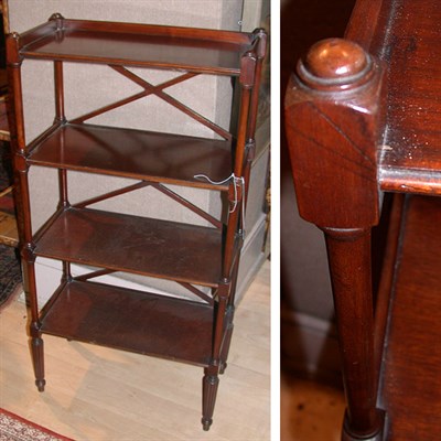 Lot 424 - Regency Style Mahogany Etagere