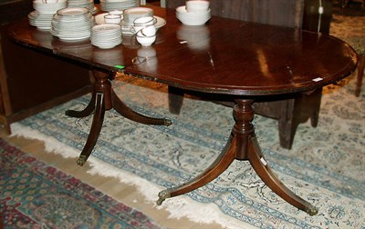 Lot 656 - Regency Style Brass Inlaid Mahogany...
