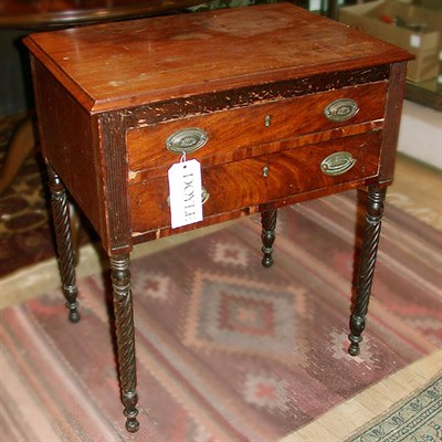 Lot 449 - Sheraton Style Mahogany Work Table