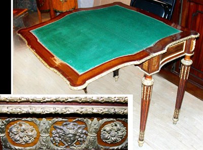 Lot 632 - Louis XVI Style Gilt-Bronze Mounted Parquetry...