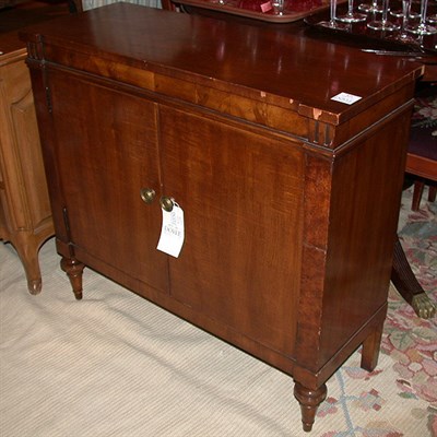 Lot 477 - Neoclassical Style Walnut Side Cabinet