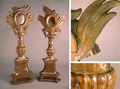 Lot 263 - Pair of Neoclassical Style Gilt and Silvered...