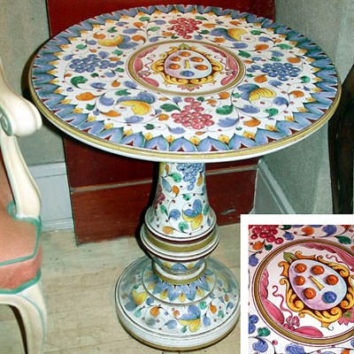 Lot 640 - Italian Faience Low Table