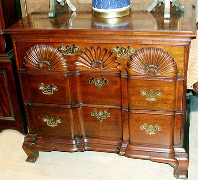 Lot 341 - Pair of Federal Style Mahogany Block-Front...