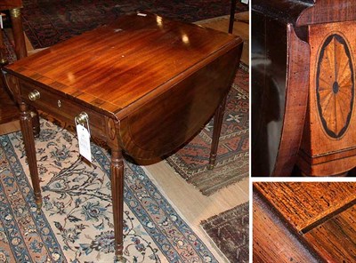 Lot 663 - Regency Style Rosewood and Mahogany Pembroke...