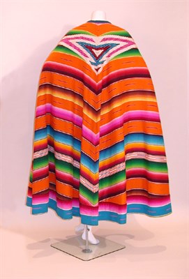 Lot 65 - Serape Wool Evening Cape Robert Kolodzie for...