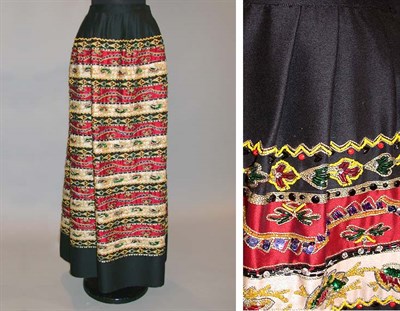 Lot 177 - Beaded and Jeweled Evening Skirt Eric for...