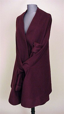 Lot 236 - Claude Montana Brown Cape Coat French, 1980s...
