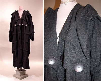 Lot 232 - Matsuda Black Wool Coat Japanese, early 1980s...