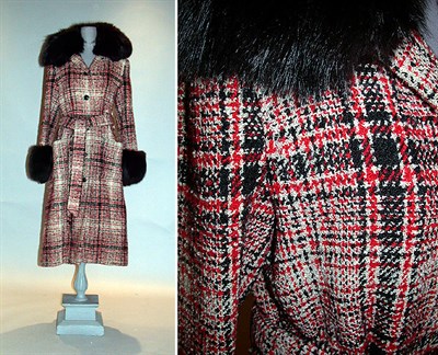 Lot 99A - Roberto Capucci Tweed and Fox Coat Italian,...