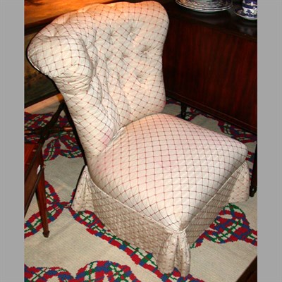 Lot 227 - Victorian Style Upholstered Armchair