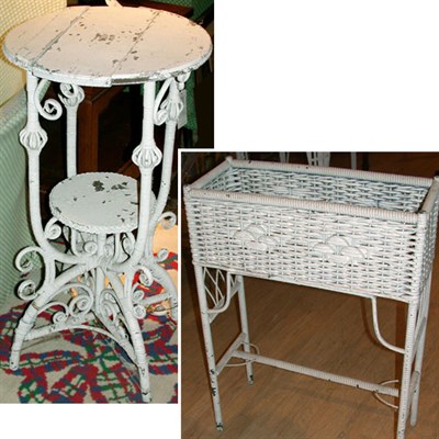 Lot 237 - Group of Three Wicker Furniture Articles