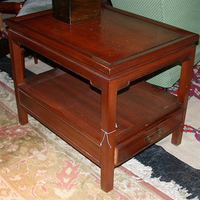 Lot 240 - Oriental Style Walnut Side Table