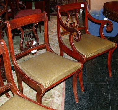 Lot 260 - Set of Twelve Regency Style Upholstered...